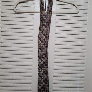 Calvin Klein Shades Of Green Patterned Tie